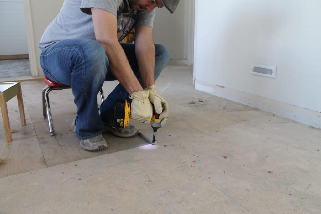 Why Particle Board Subfloors Are Bad - Chris Loves Julia