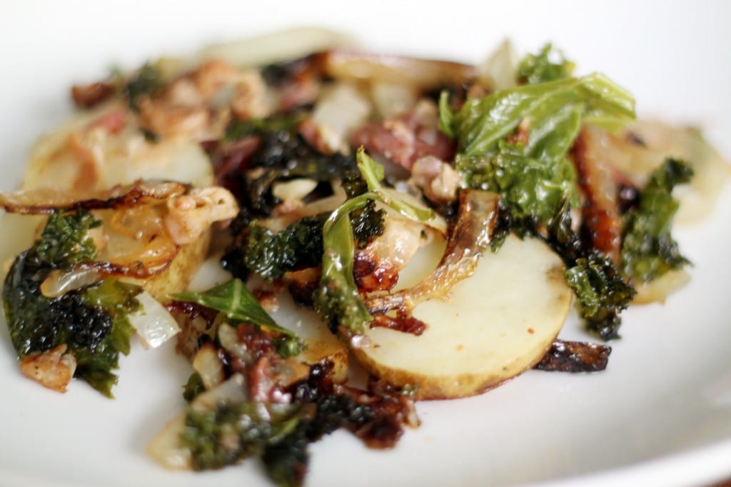 Potato, Kale and Bacon Tinfoil Dinners