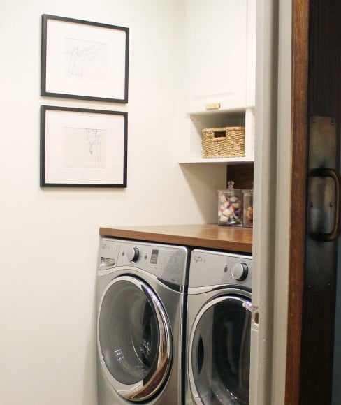 Before and After: A Bathroom Turned Laundry Room - Chris Loves Julia