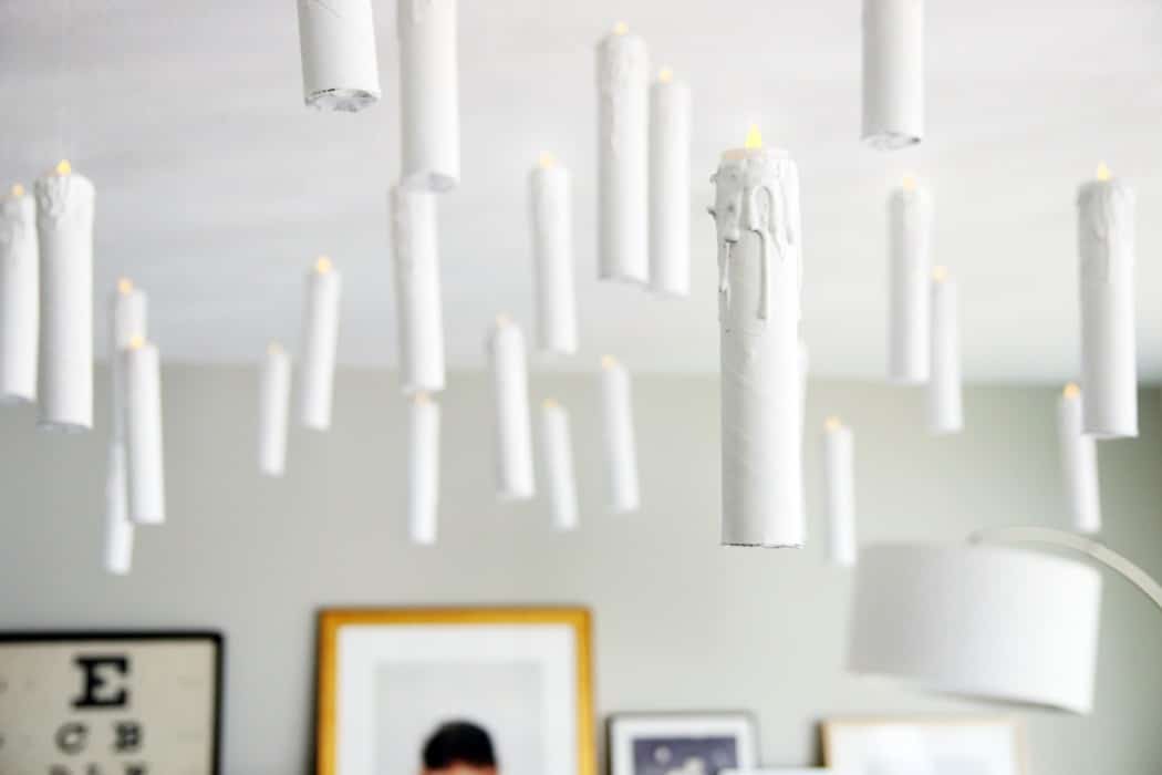 DIY Harry Potter-esque Hanging Candles + Party Decor Details - Chris ...