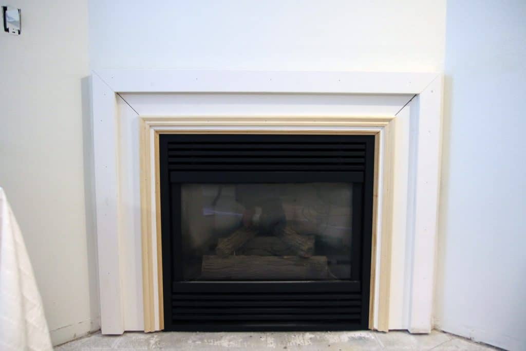 Outdated Fireplace Insert Look, How To Trim Around Fireplace Insert