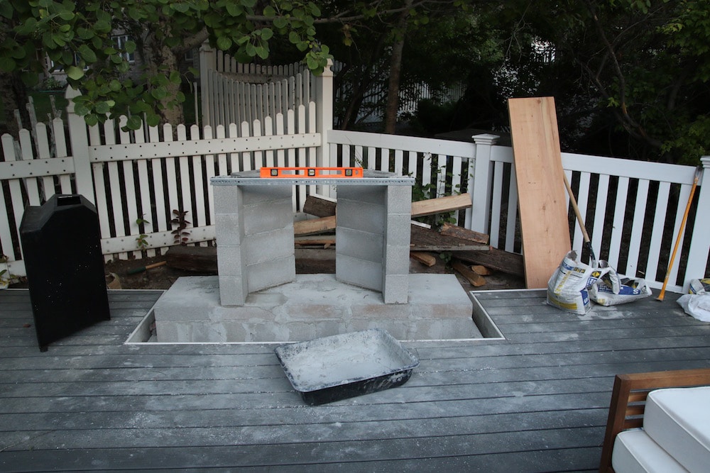 First Look: Our Outdoor Fireplace