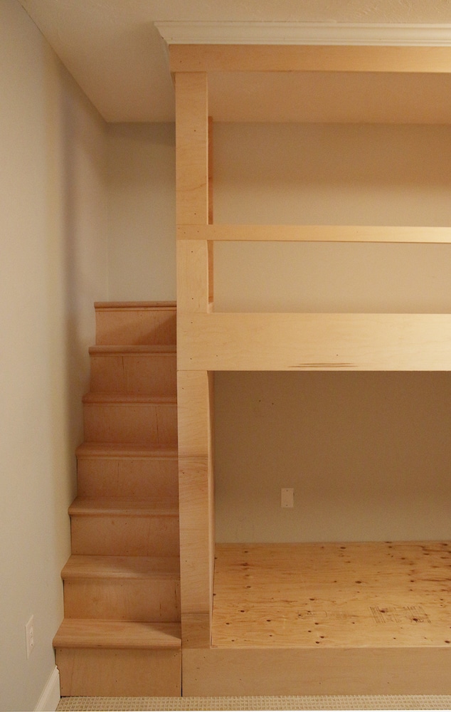 One Room Challenge Week 2 Diy Built, Do It Yourself Bunk Beds With Stairs