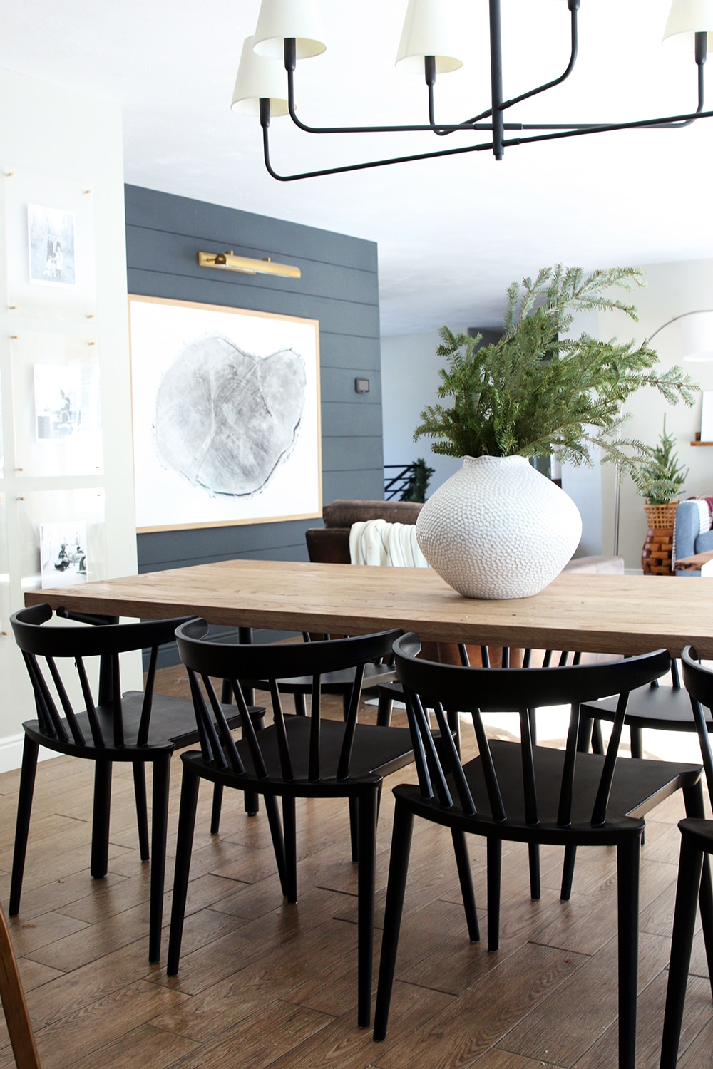 New Low Back Modern Spindle Chairs For The Dining Room Chris Loves Julia