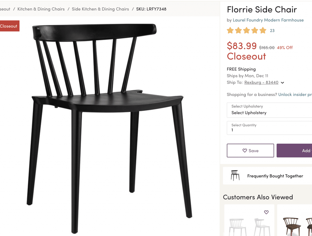 new low back modern spindle chairs for the dining room