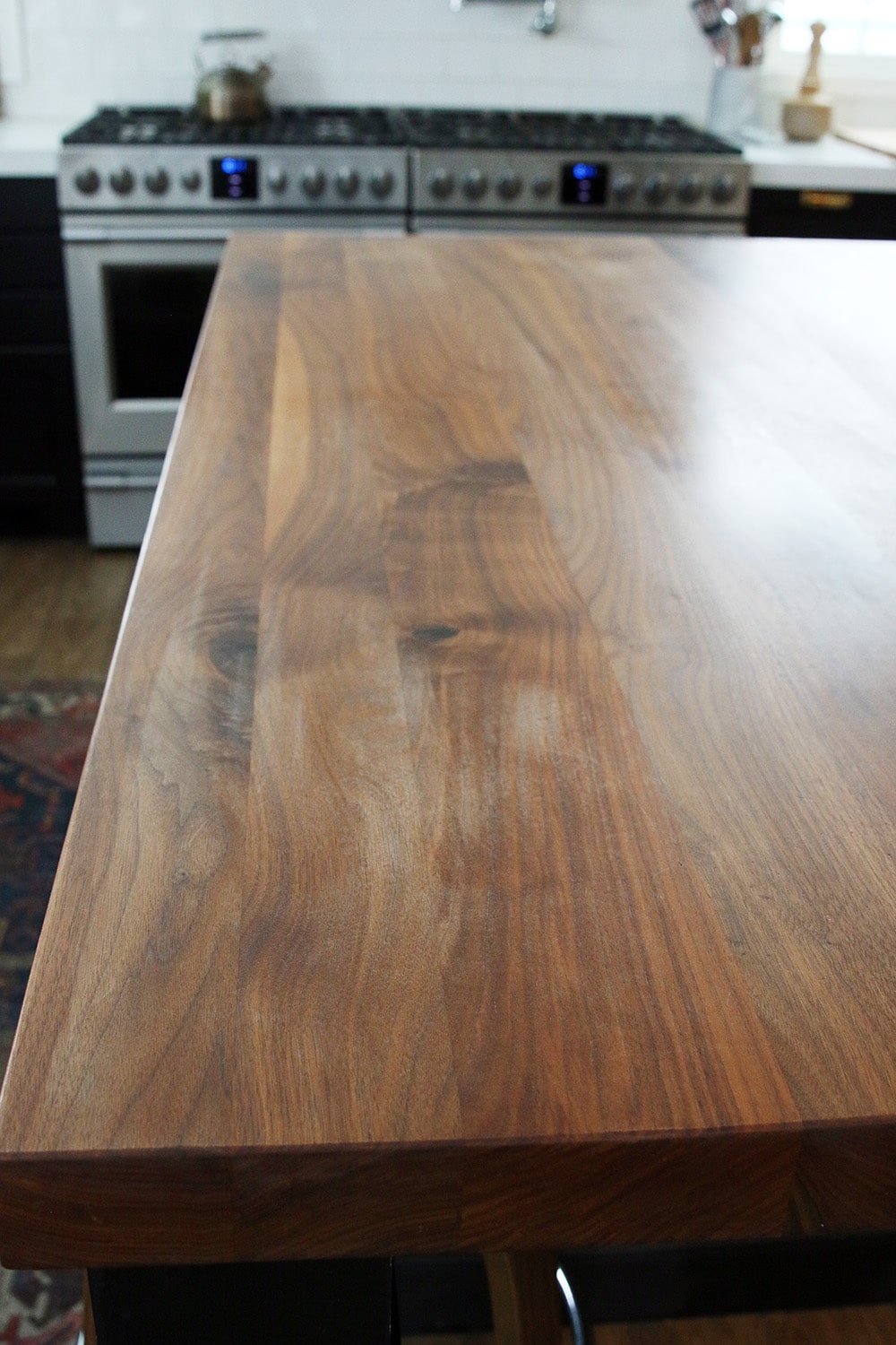 Refinished Our Butcher Block Countertop, How To Make Butcher Block Countertops Shine