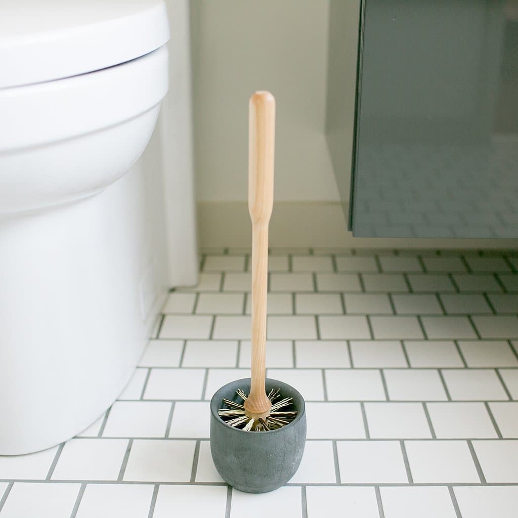 New Toilet Plunger Bowl Holder House Only White Home Bathroom Cleaning Drain 