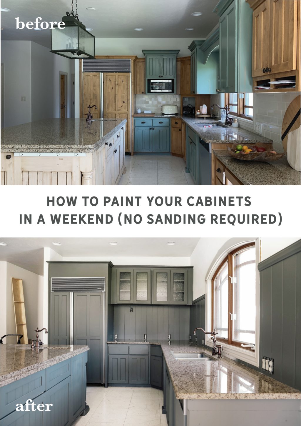 How To Paint Your Cabinets In A Weekend, Spray Painting Your Kitchen Cabinets
