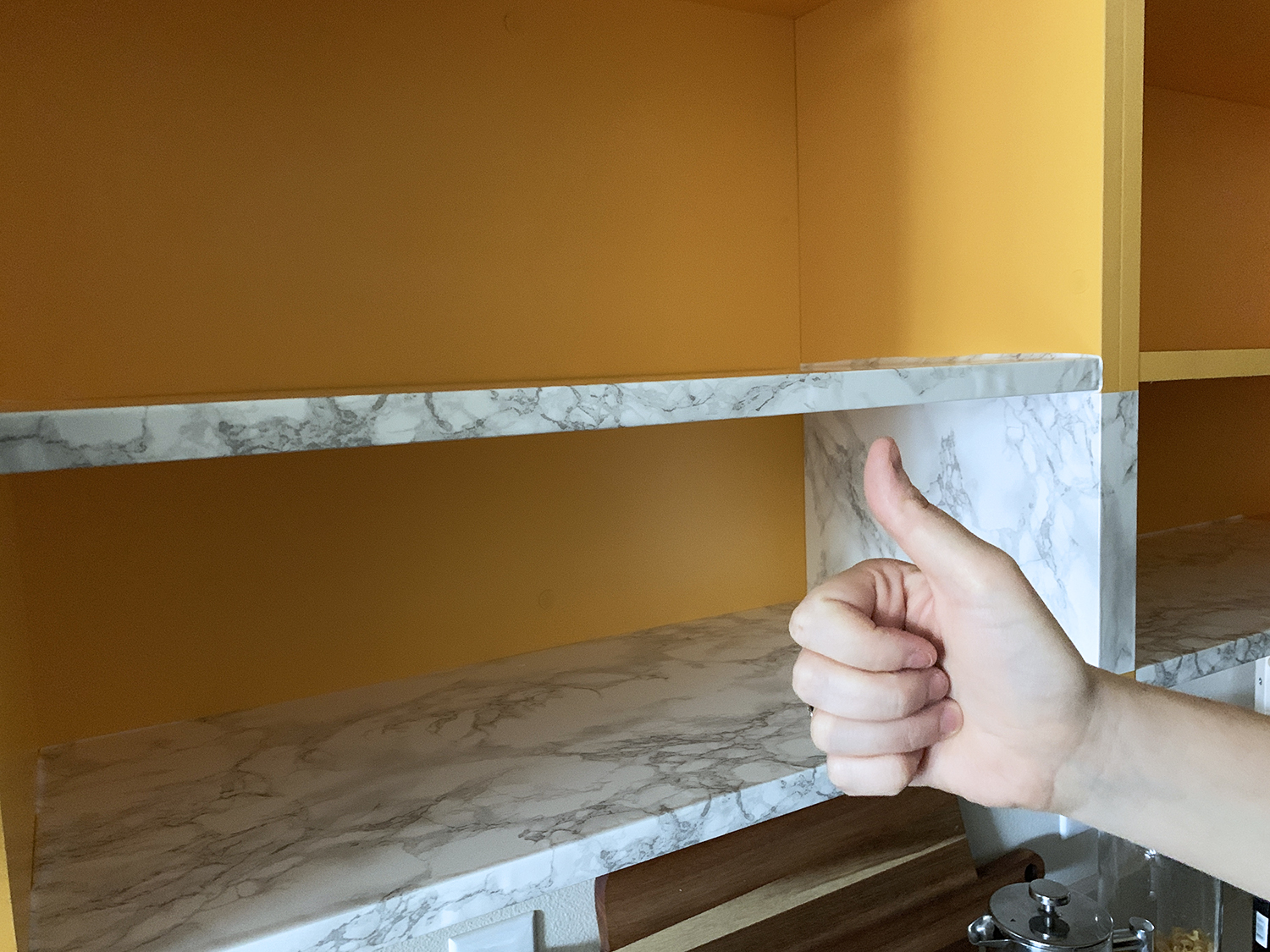 Er Diy Adding Marble Contact Paper, White Shelving Paper
