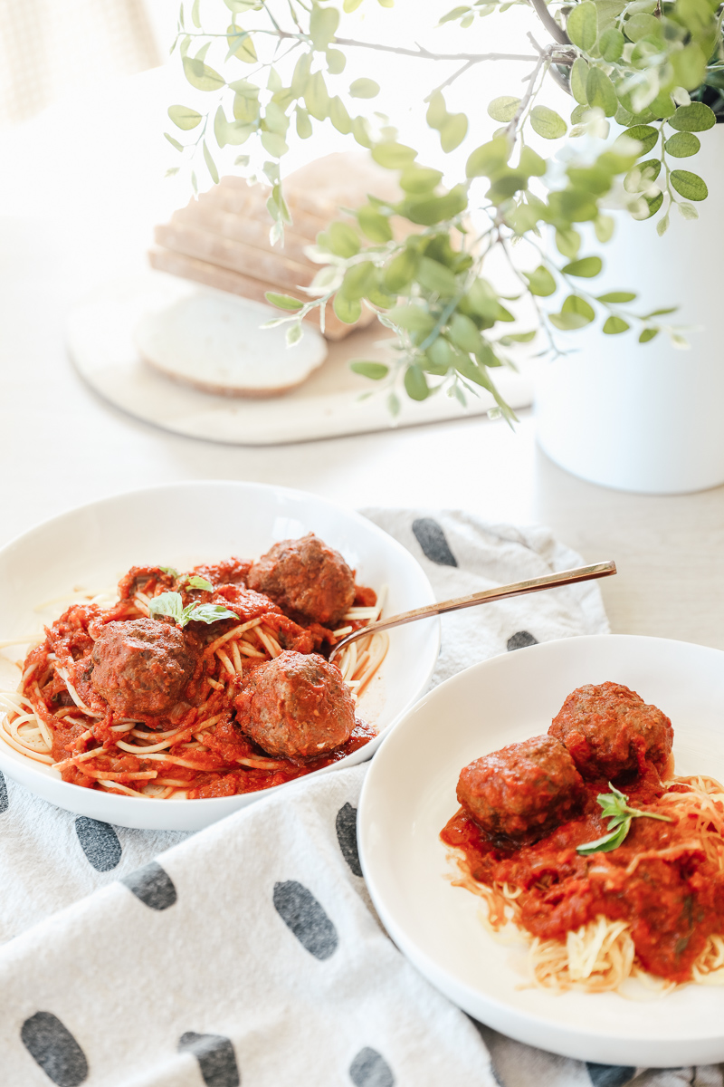 My Recipe for Spaghetti & (Gluten, Dairy, Grain-free) Meatballs
