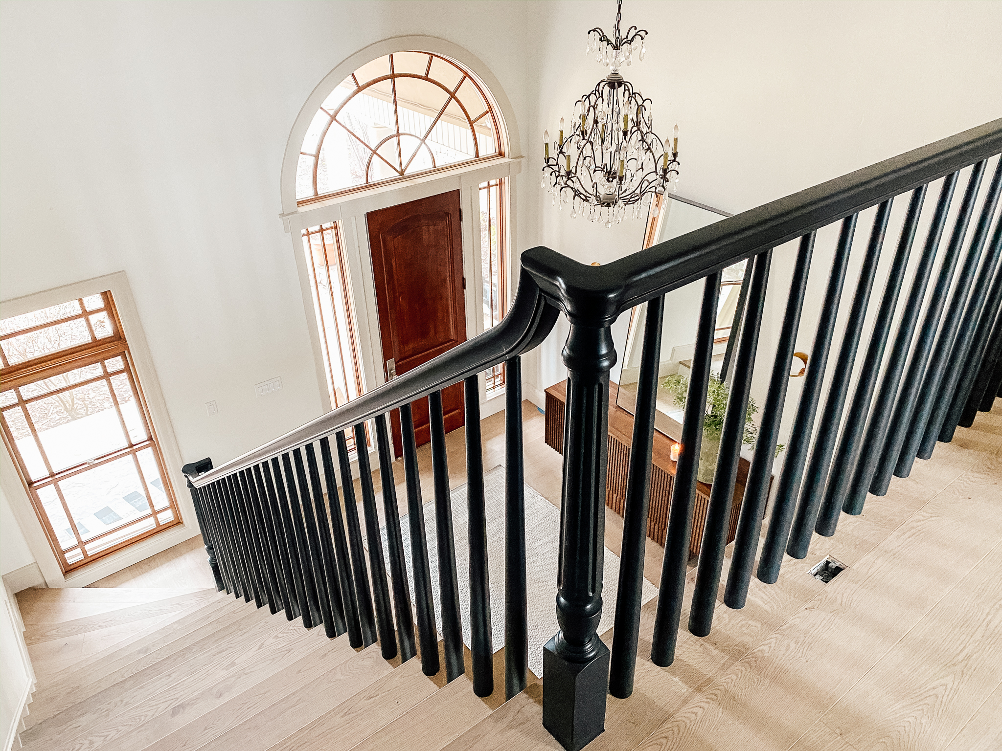 How We Completely Updated Our Stair Railings By Only Swapping Out The  Balusters - Chris Loves Julia