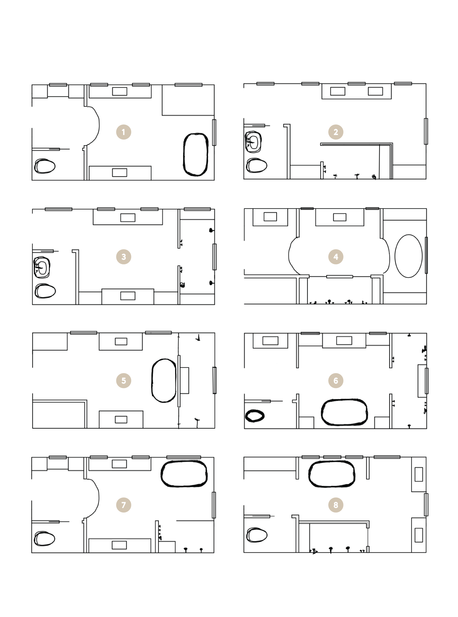 The Two Master Bathroom Layouts We Re, Master Bathroom Layout