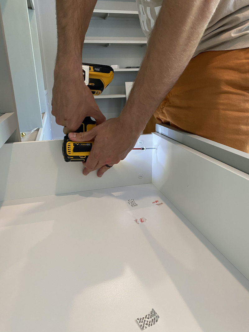 Custom Drawer Fronts for IKEA PAX Closet Drawers