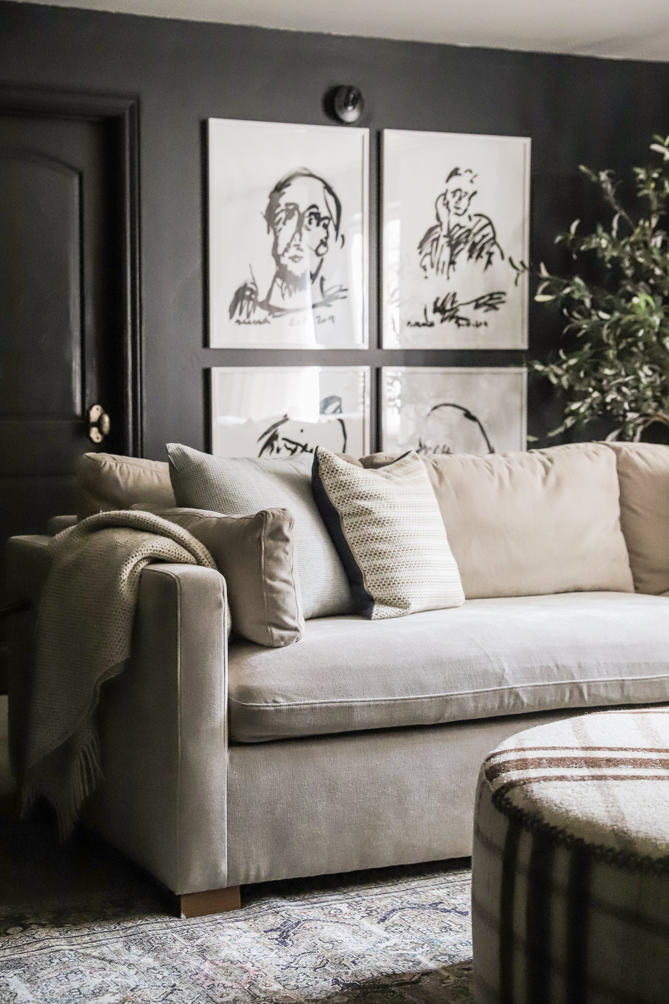 A quick and easy hack to plump up your sofa cushions. (+Leather Care!) - In  Honor Of Design