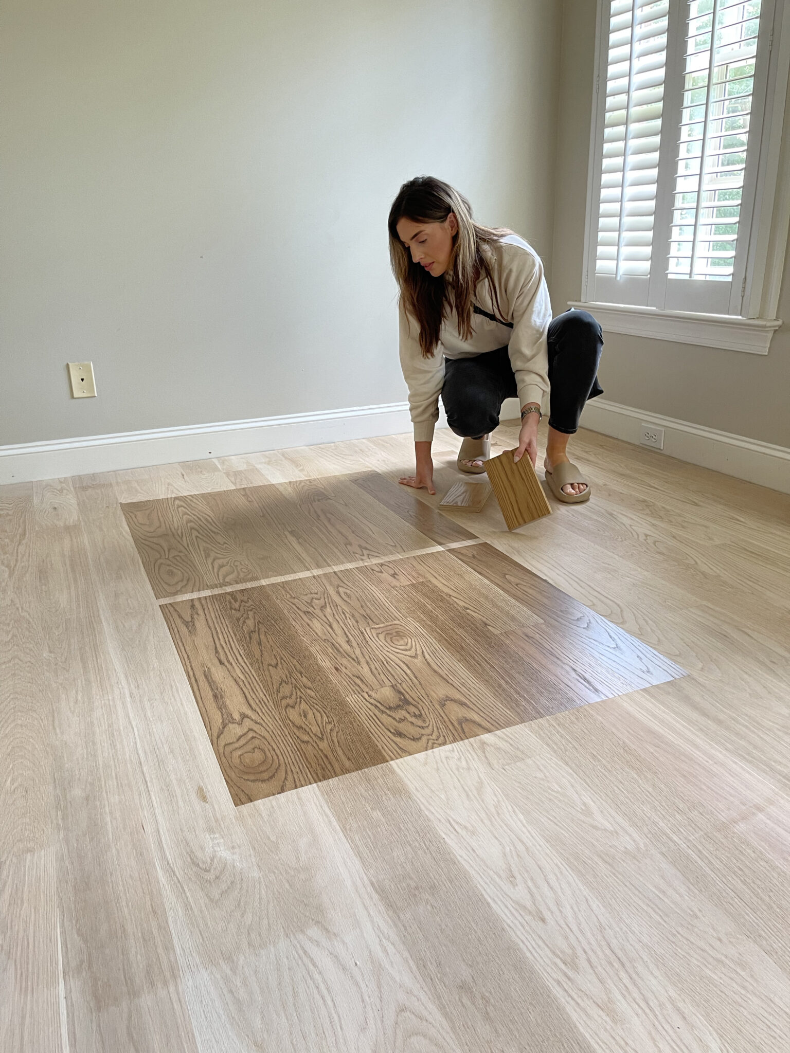 Transform your Red Oak Floors with Weathered Oak Stain!