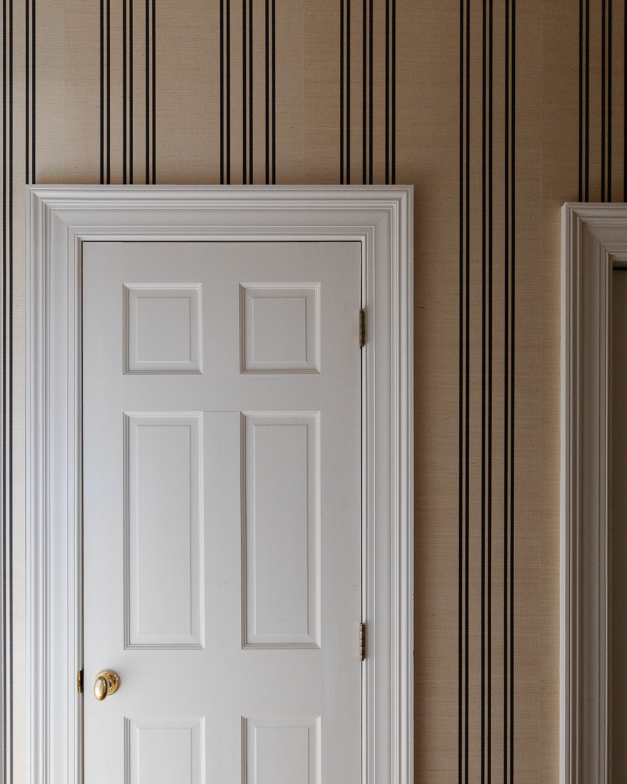 Why I love grasscloth wallpaper and where I installed it in our home -  Chris Loves Julia