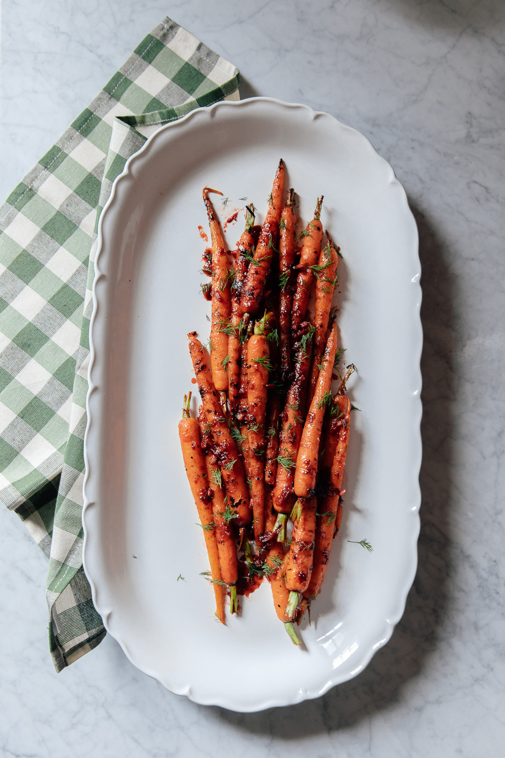 Grilled Carrots with Orange Tomato Glaze | Chris Loves Julia