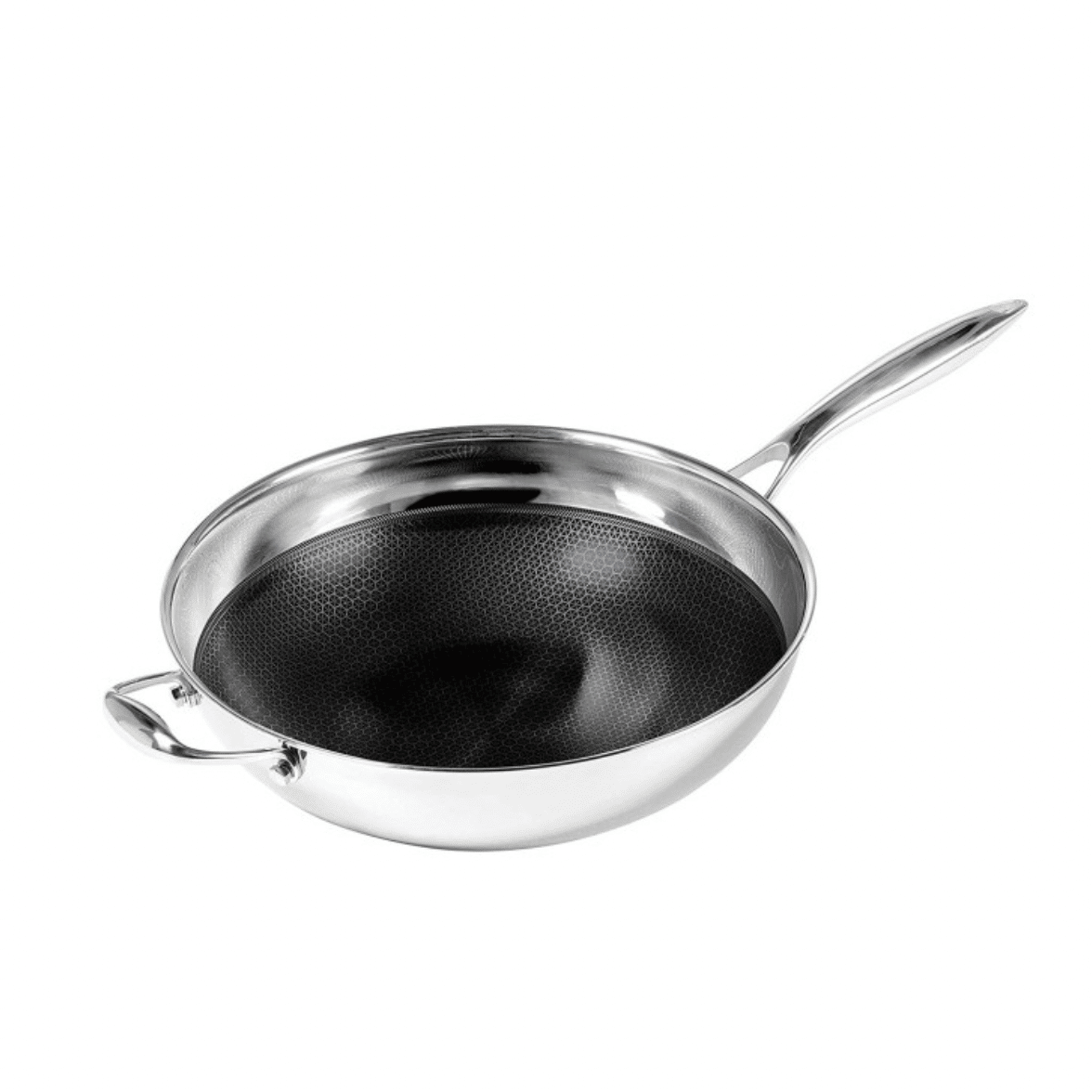 D5 Stainless Steel 4-Quart Chicken Fryer Pan with Screen