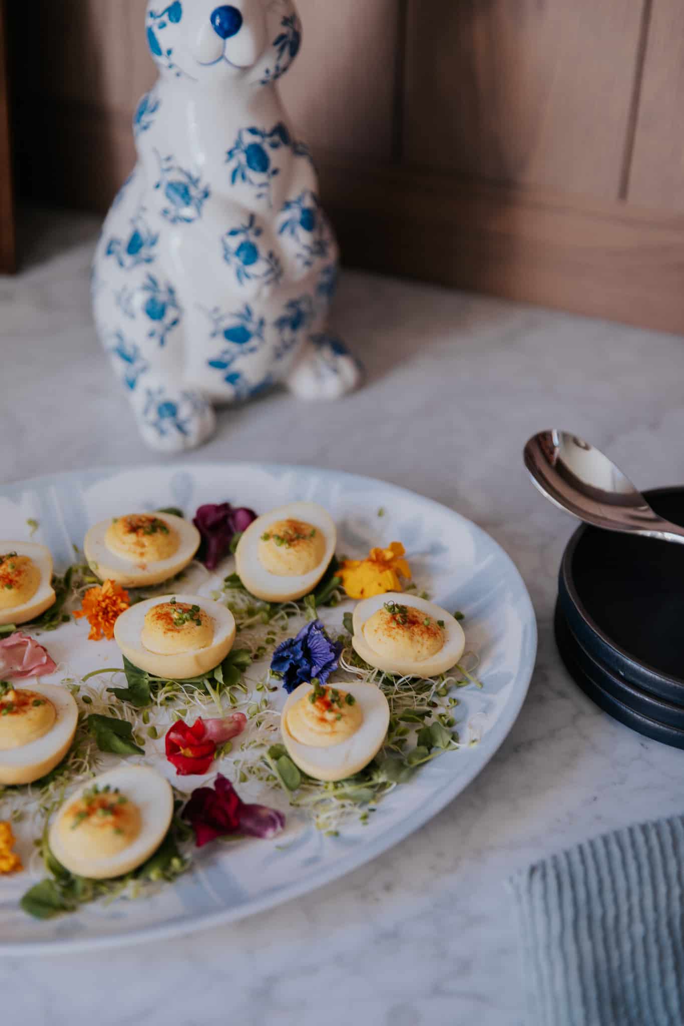 Pickled Beet Deviled Eggs | Chris Loves Julia