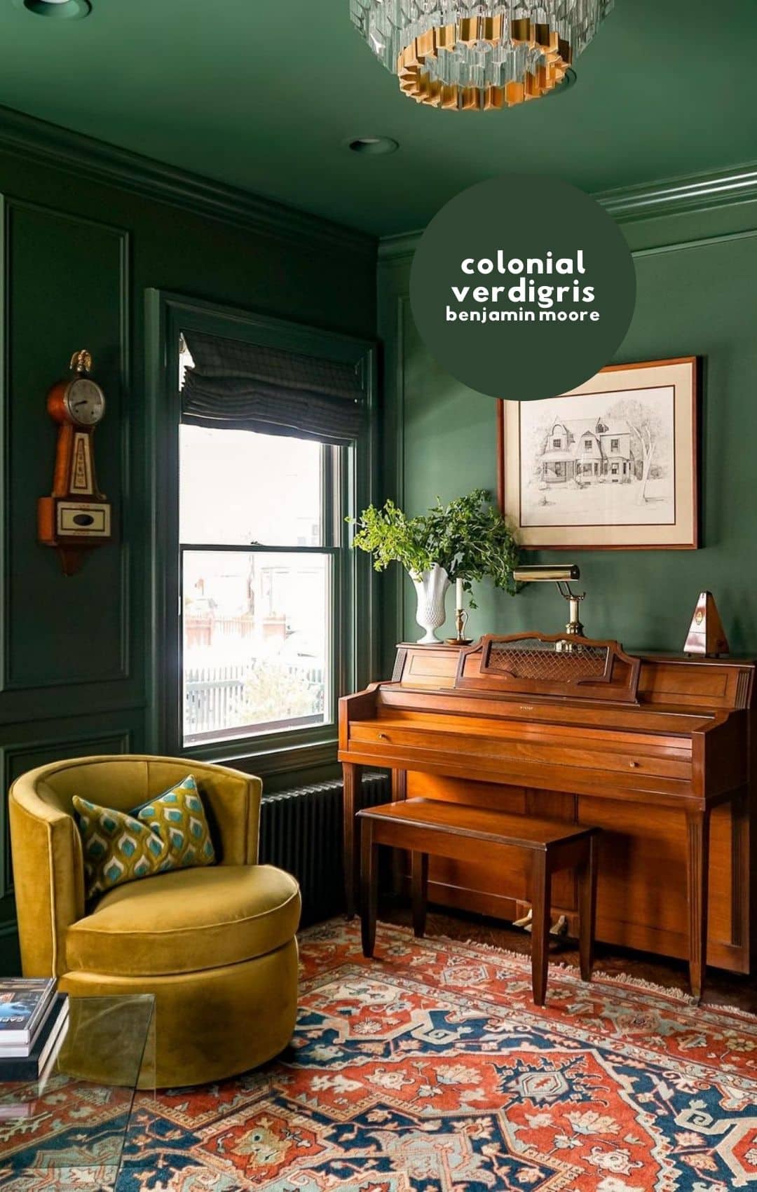 7 Incredible Dark Green Paint Colors for Interiors