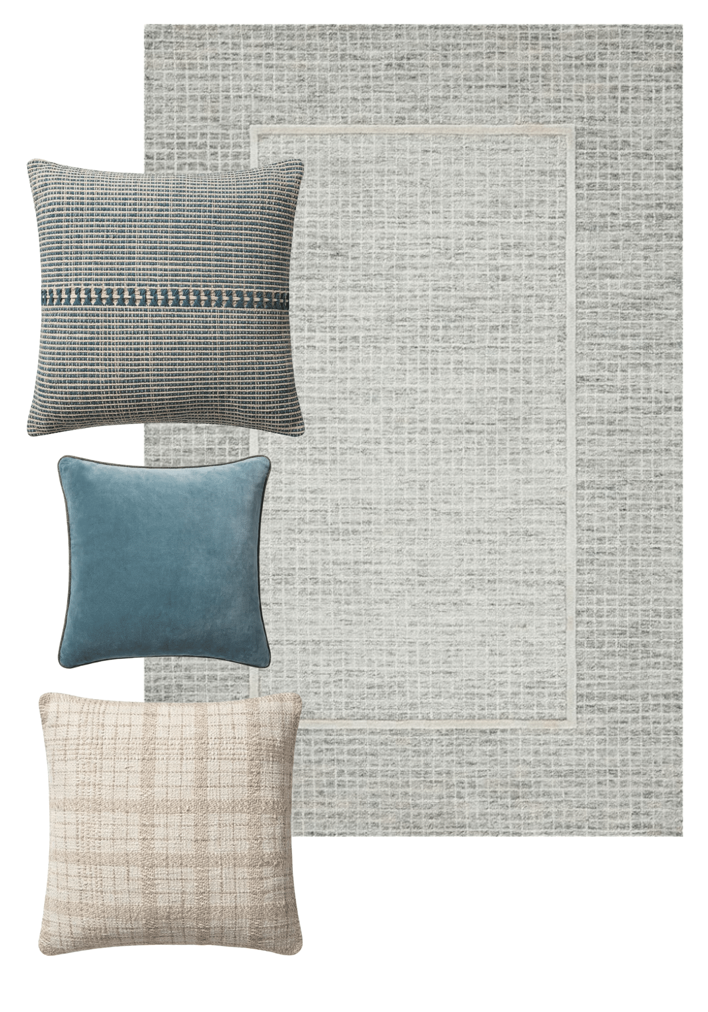 Chris Loves Julia | My Favorite Pillow & Rug Pairings | Briggs Rug in Mist Ivory with Pillows