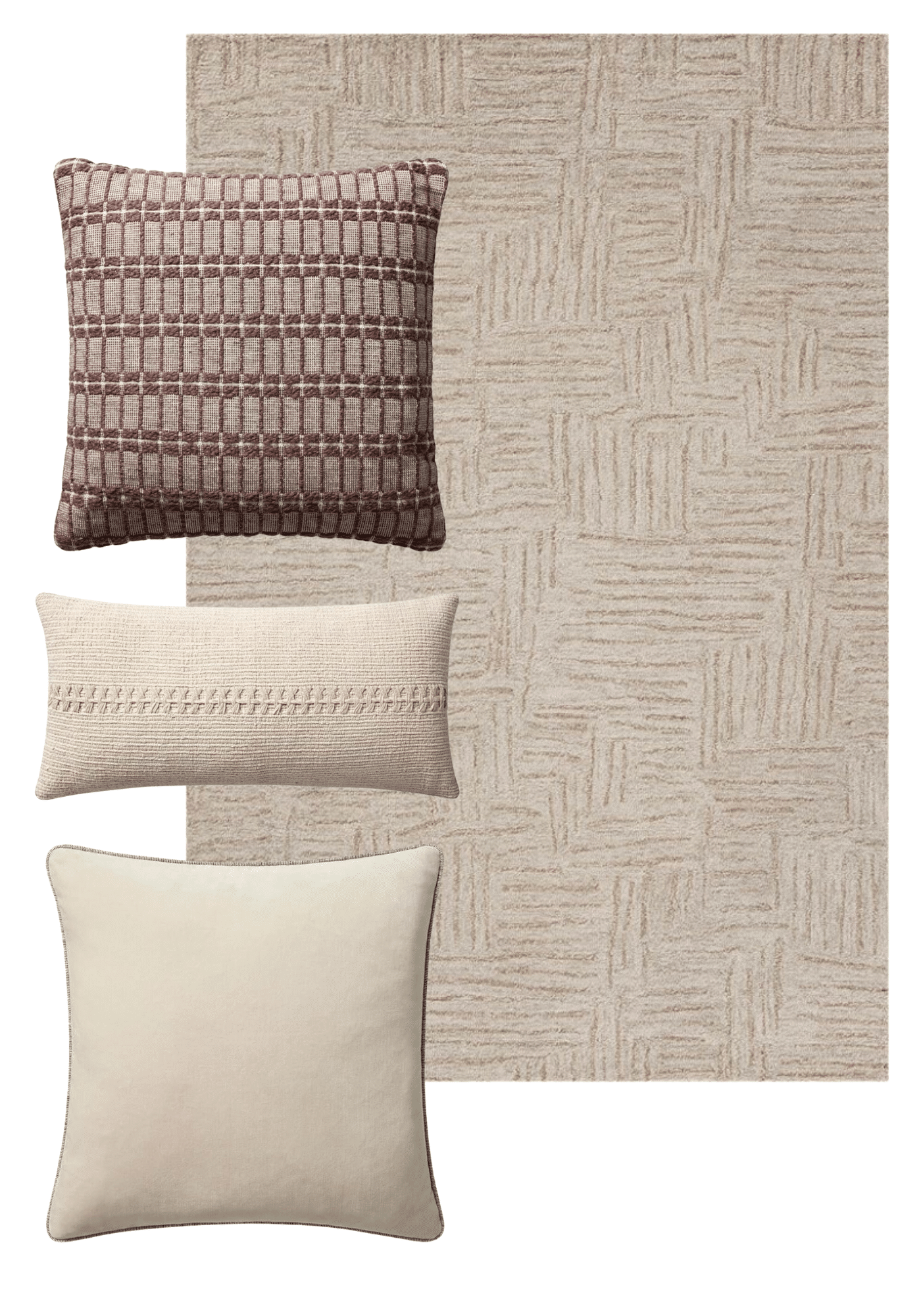 Chris Loves Julia | My Favorite Pillow & Rug Pairings | Polly Rug in Smoke Sand with Pillows