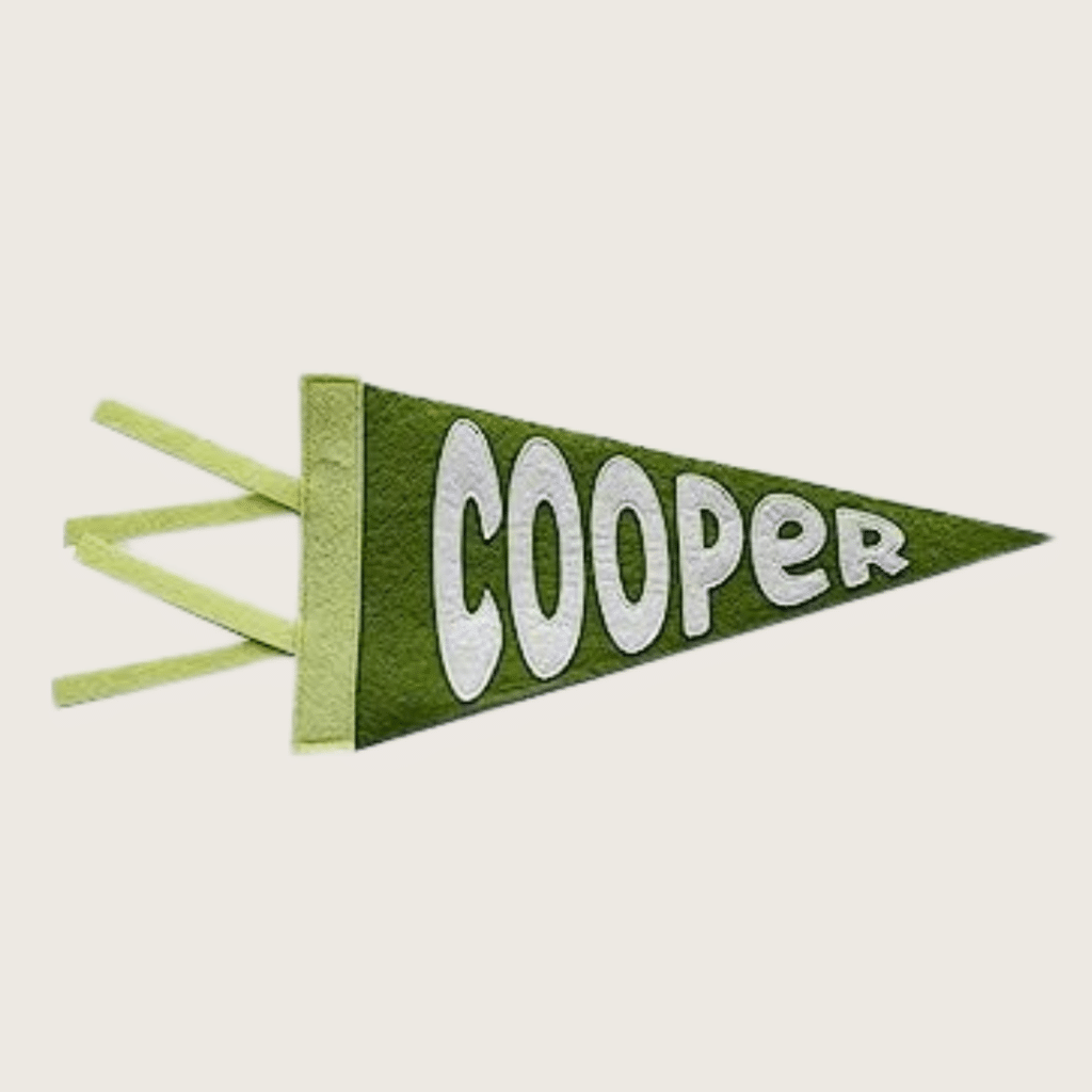 Personalized Name Pennant in Green