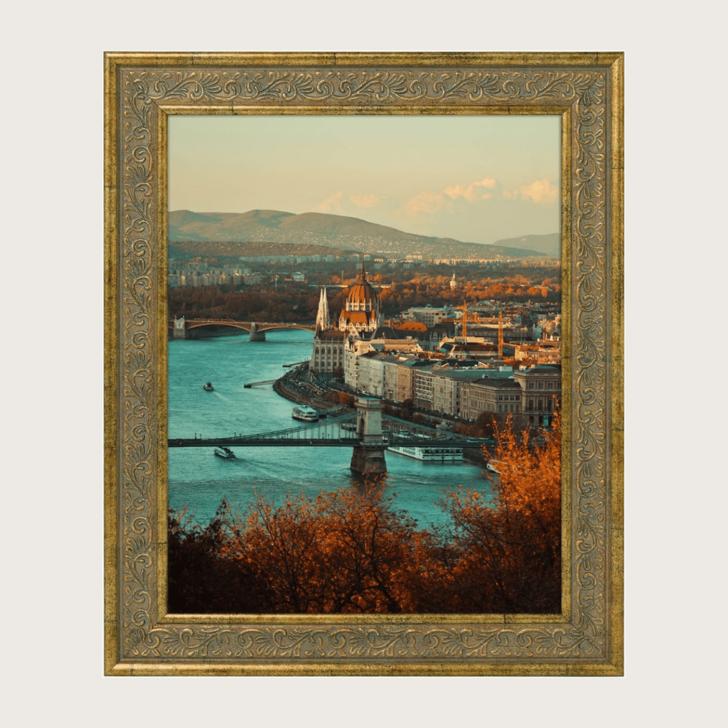 Distressed Gold Frame